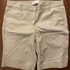 J.Crew 9'' Burmuda Shorts (Tan) Size 6 - Brand New w/ Tags